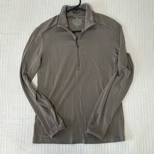 NOBULL MEN'S BLENDED MERINO WOOL 1/4 ZIP